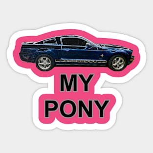 My Pony Blue HT Neon Sticker